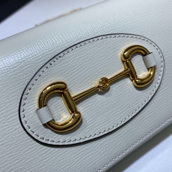 Replica Borsa Gucci 621888 Horsebit 1955 Portafoglio con cerniera e borsa a catena