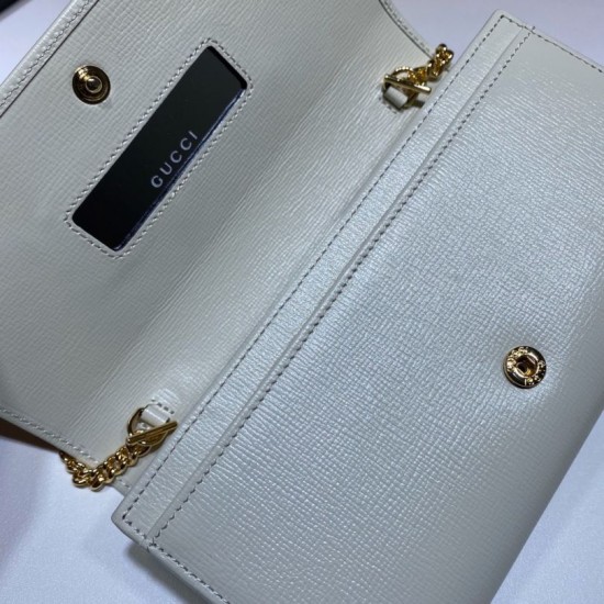 Replica Borsa Gucci 621888 Horsebit 1955 Portafoglio con cerniera e borsa a catena