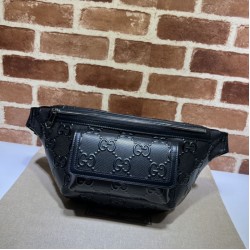 Replica Cintura Gucci Jumbo GG Borsa da uomo ‎645093 Nera
