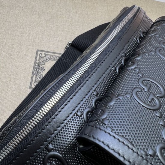 Replica Cintura Gucci Jumbo GG Borsa da uomo ‎645093 Nera