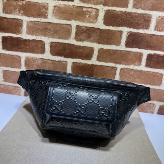 Replica Cintura Gucci Jumbo GG Borsa da uomo ‎645093 Nera