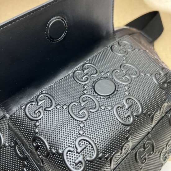 Replica Cintura Gucci Jumbo GG Borsa da uomo ‎645093 Nera