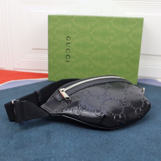 Replica Marsupio piccolo Gucci Jumbo GG 658582 Nero