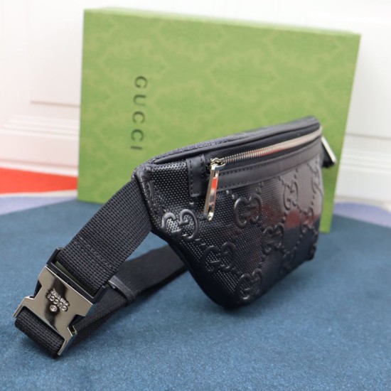 Replica Marsupio piccolo Gucci Jumbo GG 658582 Nero