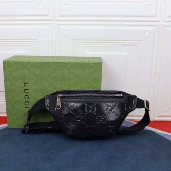 Replica Marsupio piccolo Gucci Jumbo GG 658582 Nero