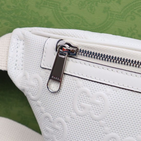 Replica Marsupio piccolo Gucci Jumbo GG 658582 Bianco
