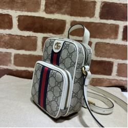 Replica Borsa mini Gucci Ophidia GG Supreme tela 671682 Bianca