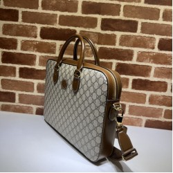 Replica Gucci Borsa da lavoro con incastro G 674140 Caffè