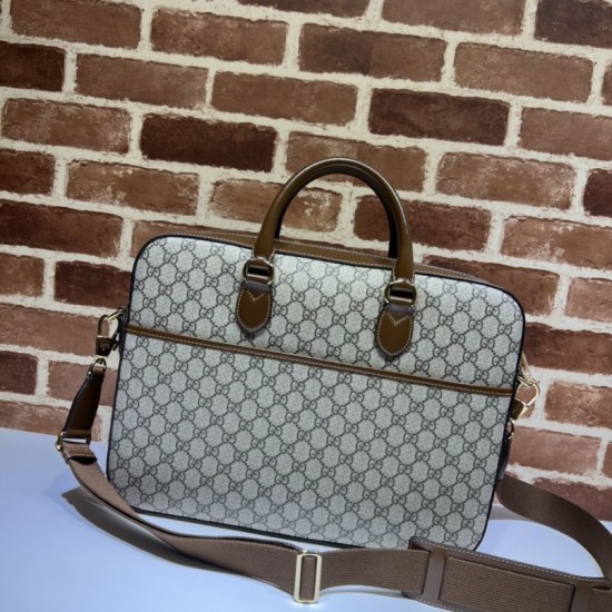 Replica Gucci Borsa da lavoro con incastro G 674140 Caffè