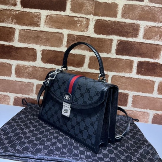 Replica Borsa piccola Gucci x Balenciaga 680119 Hacker nera