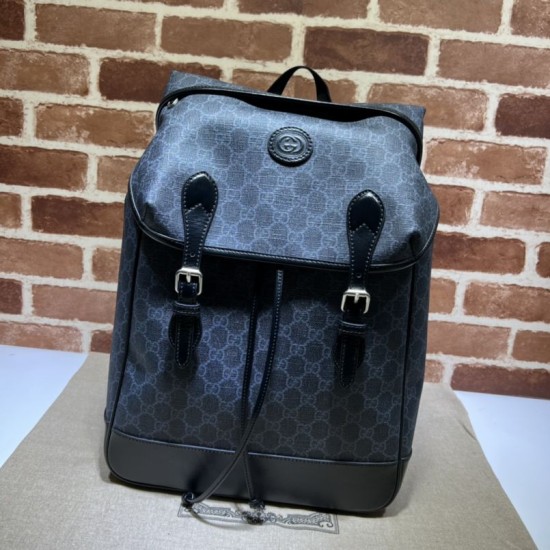 Replica Zaino Gucci medio con Interlocking G Men 696013 Nero Replica Zaino Gucci medio con Interlocking G Men 696013 Nero
