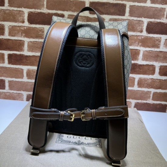 Replica Zaino Gucci medio con Interlocking G Men 696013 Marrone