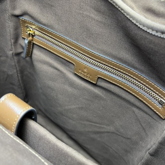 Replica Zaino Gucci medio con Interlocking G Men 696013 Marrone