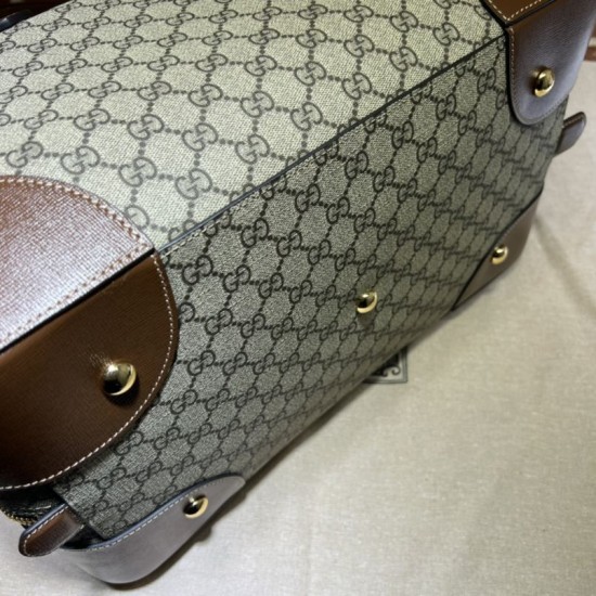 Replica Gucci Borsone con Incastro G 696014 Marrone