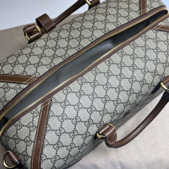 Replica Gucci Borsone con Incastro G 696014 Marrone