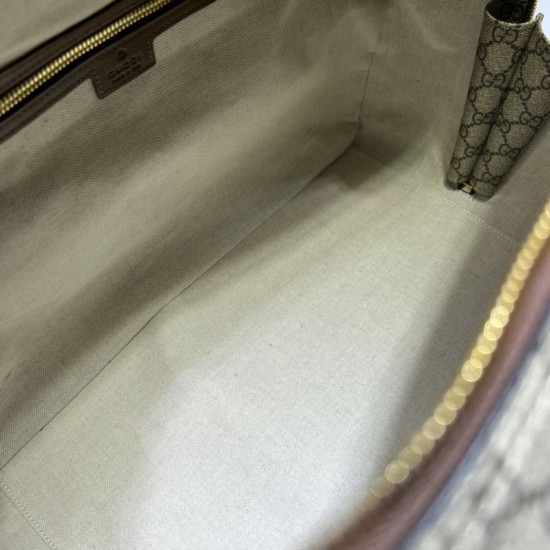 Replica Gucci Borsone con Incastro G 696014 Marrone