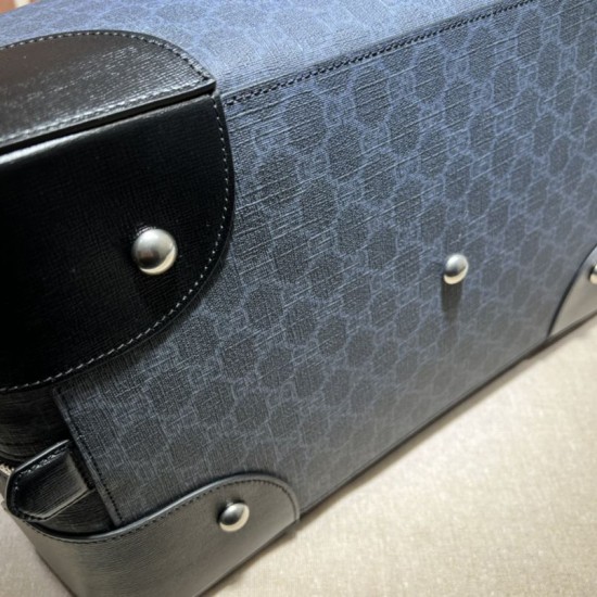 Replica Gucci Borsone con Incastro G 696014 Nero