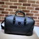 Replica Gucci Borsone con Incastro G 696014 Nero