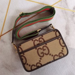Replica Borsa mini Gucci Jumbo GG 696075 Marrone