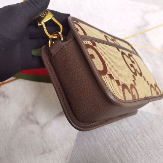 Replica Borsa mini Gucci Jumbo GG 696075 Marrone