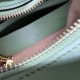 Replica Mini borsa Gucci GG Marmont a forma di mezza luna 699514 Verde