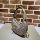 Replica Mini borsa a forma di mezzaluna Gucci GG Marmont 699514 Rosa