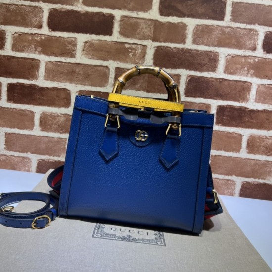 Replica Borsa tote piccola Gucci Diana 702721 Blu Replica Borsa tote piccola Gucci Diana 702721 Blu