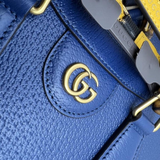 Replica Borsa tote piccola Gucci Diana 702721 Blu Replica Borsa tote piccola Gucci Diana 702721 Blu