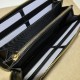 Replica Portafoglio con zip Gucci GG Matelassé 723784 Nero