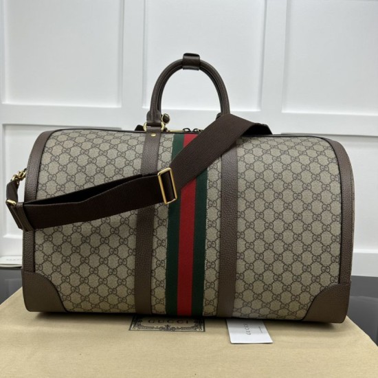 Replica Borsone grande Gucci Jumbo GG 724612 Marrone 52 cm