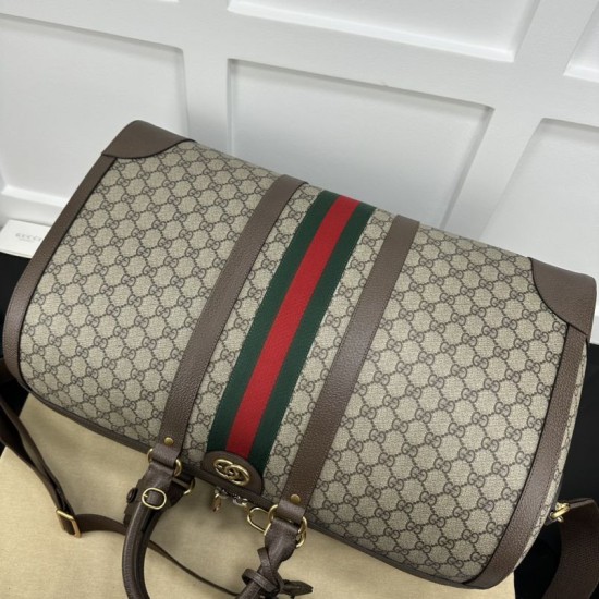 Replica Borsone grande Gucci Jumbo GG 724612 Marrone 52 cm