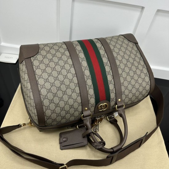 Replica Borsone piccolo Gucci Jumbo GG 724642 Marrone 44 cm