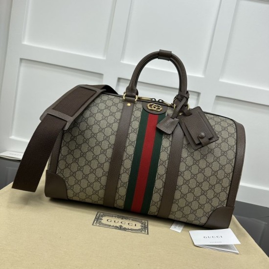 Replica Borsone piccolo Gucci Jumbo GG 724642 Marrone 44 cm