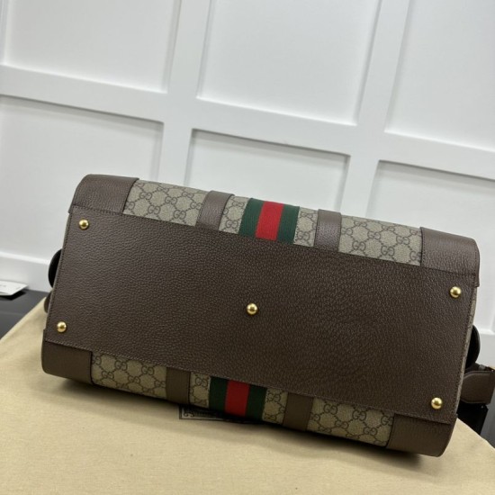 Replica Borsone piccolo Gucci Jumbo GG 724642 Marrone 44 cm