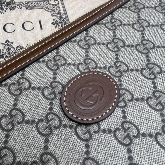 Replica Borsa Gucci Messenger con Intreccio G ‎726833 Marrone