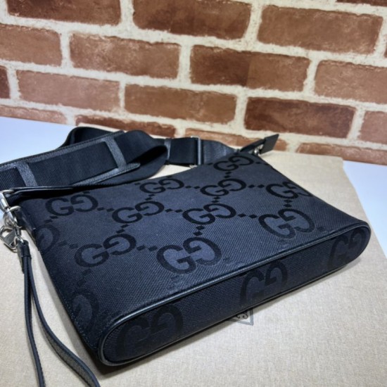 Replica Borsa messenger media Gucci Jumbo GG 739668 Nera Replica Borsa messenger media Gucci Jumbo GG 739668 Nera