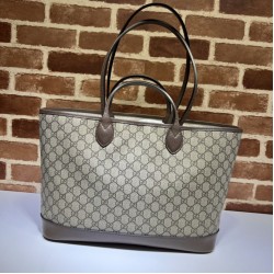Replica Borsa tote media Gucci Ophidia 739730 GG Supreme tela Marrone