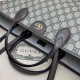 Replica Borsa tote media Gucci Ophidia 739730 GG Supreme tela Marrone