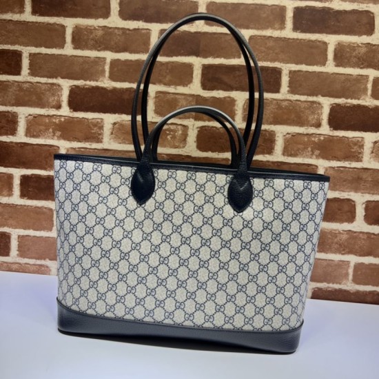 Replica Borsa tote media Gucci Ophidia 739730 tela GG Supreme Nera