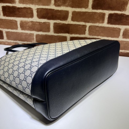 Replica Borsa tote media Gucci Ophidia 739730 tela GG Supreme Nera