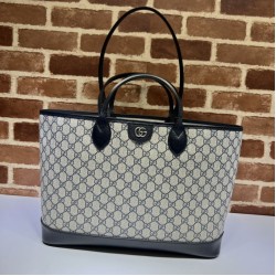 Replica Borsa tote media Gucci Ophidia 739730 tela GG Supreme Nera