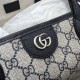 Replica Borsa tote media Gucci Ophidia 739730 tela GG Supreme Nera