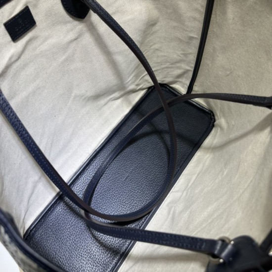 Replica Borsa tote media Gucci Ophidia 739730 tela GG Supreme Nera