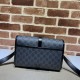 Replica Borsa messenger Gucci GG con Interlocking G 745679 Nera