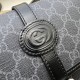 Replica Borsa messenger Gucci GG con Interlocking G 745679 Nera
