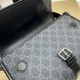 Replica Borsa messenger Gucci GG con Interlocking G 745679 Nera