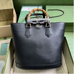 Replica Borsa tote media Gucci Diana 750394 Nera
