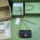 Replica Portafoglio con catena mini porta carte Gucci GG Marmont 751526 Nero