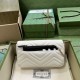 Replica Portafoglio con catena mini porta carte Gucci GG Marmont 751526 Bianco