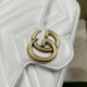 Replica Portafoglio con catena mini porta carte Gucci GG Marmont 751526 Bianco
